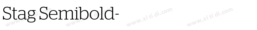 Stag Semibold字体转换
